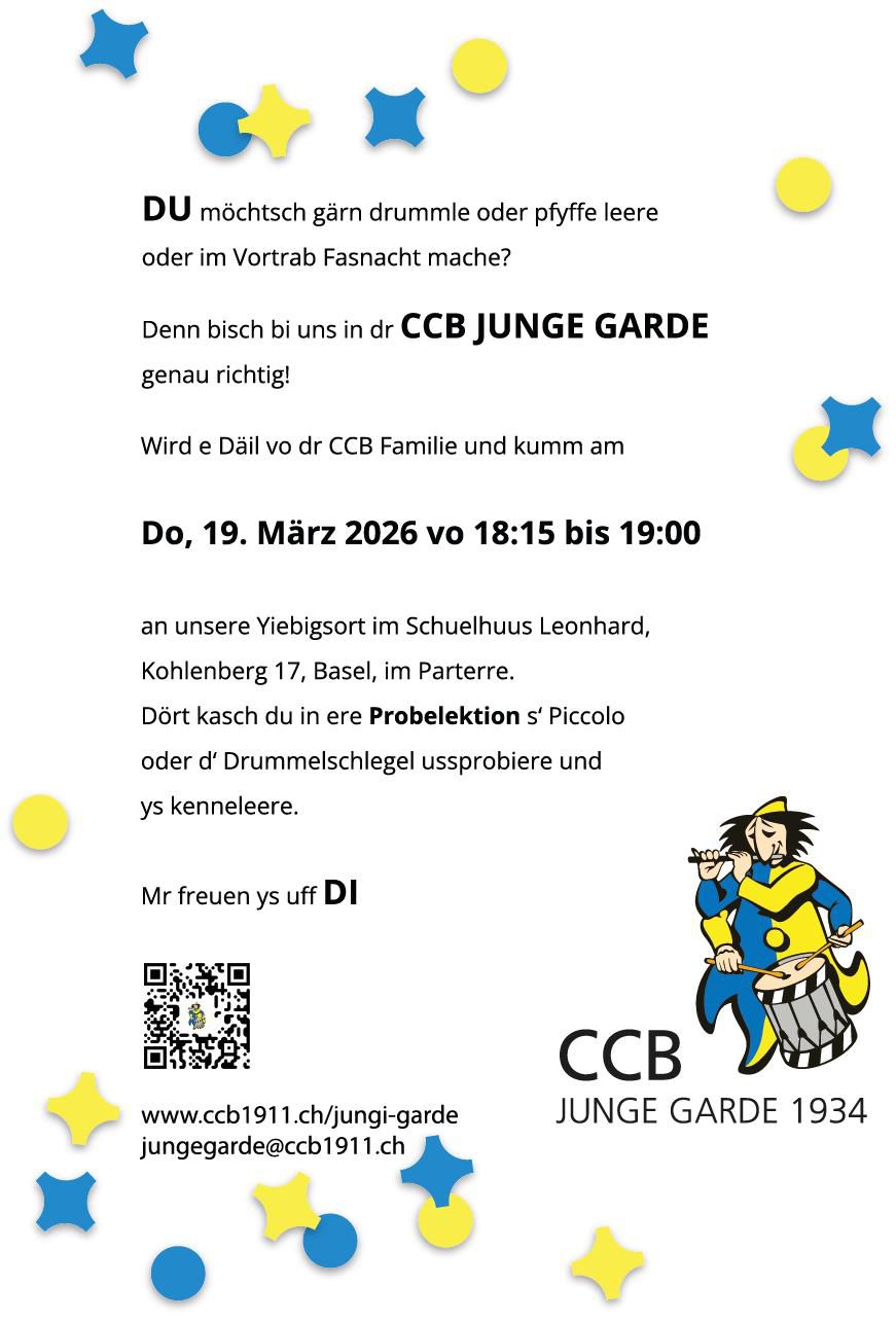 Lern die Jungi Garde vom CCB kenne